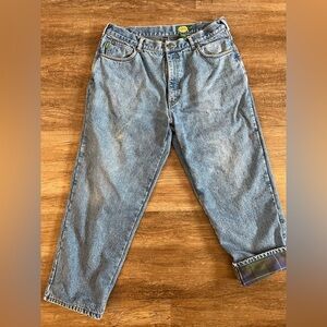 Cabela’s Men’s Flannel Lined Jeans W38/L30 Discontinued Warm Work Pants D18